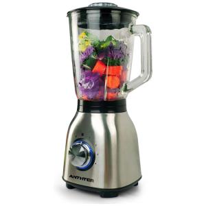 Liquidificador de Bancada 1.5L com 3 Velocidades em Aço Inoxidável, 110V 950W, Anthter, Prata