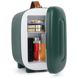 Mini Geladeira para Skincare 4 Litros, 12V, 110V, LIVING ENRICHMENT MFA 5L GA, Verde