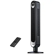 Ventilador em Torre, com Controle Remoto e Display de LED, 6 Velocidades, 110V 45W, DREO DR HTF001, Preto