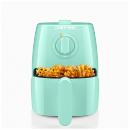 Fritadeira Elétrica AirFryer 1.9L com Temperatura Ajustável e Temporizador 110V 1000W, CHEFMAN RJ38 2LM V3 MINT, Verde Menta