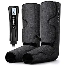Massageador Elétrico de Compressão para Pernas e Pés 3 Modos e 3 Intensidades, Bivolt, UMARMUNG, Cinza