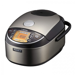 Panela de Arroz Elétrica até 5,5 Xícaras não Cozidas com Função de Aquecer, 110V Zojirushi NP NWC10XB, Cinza