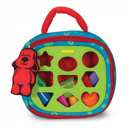 Bolsa de Atividades de 2 Lados e 9 Blocos de Formas para Bebês, Melissa & Doug