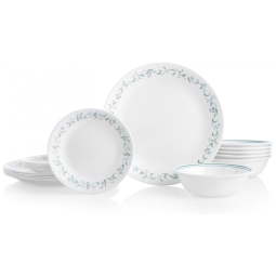 Jogo de Jantar Corelle Vitrelle 18 Peças Country Cottage - Resistente a Rachaduras e Quebras