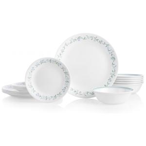 Jogo de Jantar Corelle Vitrelle 18 Peças Country Cottage - Resistente a Rachaduras e Quebras