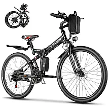 Vivi Bicicleta Elétrica Motorizada 21 Velocidades e 3 Modos, 350W, Preta