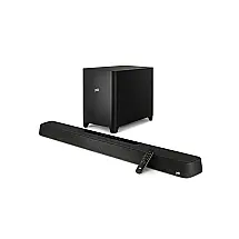 Barra de som Polk Audio MagniFi Max AX 5.1.2 com subwoofer sem fio de 25 cm, Dolby Atmos e DTS:X, preta