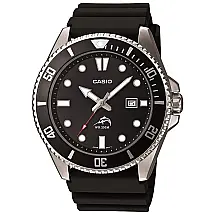Relógio Masculino Analógico V, CASIO MDV106 1A, Preto
