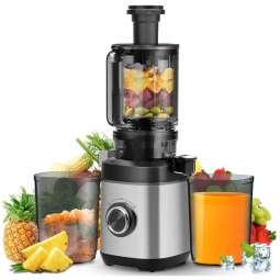 Extrator de Sucos PSIIDAN, Tecnologia de Extração a Frio para Frutas e Vegetais Inteiros, Alta Produtividade, Livre de BPA