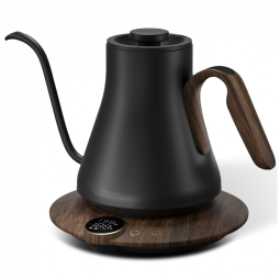 Chaleira elétrica Cocinare FLOW B9 Obsidian Black 0,9L bico pescoço de ganso controle de temperatura 1500W 110V