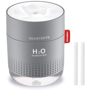 Umidificador 500ML, com Função de Luz Noturna e Desligamento Automático, SMARTDEVIL, Cinza