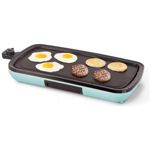 Churrasqueira Elétrica Grill com Controle de Temperatura, 110V 1500W, Nozaya, Azul