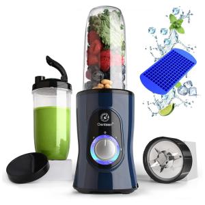 Liquidificador Pessoal 700 mL de Capacidade com 3 Velocidades e Acessórios, 650W, 110v, GENTEEN, Azul