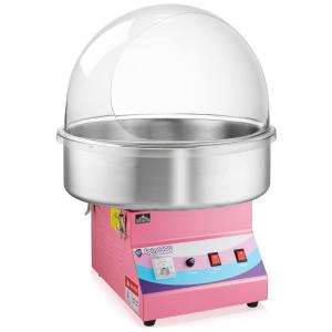 Máquina de Algodão Doce Elétrica Profissional em Aço Inoxidável, 110V 1000W, Olde Midway, Rosa