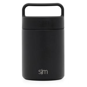Frasco Térmico para Alimentos 354 ml com Vedação a Vácuo Aço Inoxidável, SIMPLE MODERN Provision Insulated Food Jar Thermos , Preto