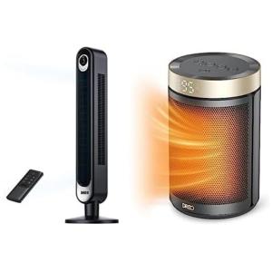 Dreo Smart Tower Fan Controle de voz WiFi, para quarto interno Aquecedores de espaço de escritório doméstico para uso interno