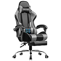 GTRACING Cadeira de Escritório Gamer Ergonômico e Ajustável com Apoio para Lombar, Preto