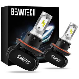 Kit Xenon Lâmpadas LED Branca 8000 Lumens 6500K, H13, 2 Peças, BEAMTECH, Preto