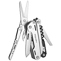 Alicate Multifuncional 16 em 1, Aço Inoxidável com Estojo de Nylon, ROXON S801S, Prata
