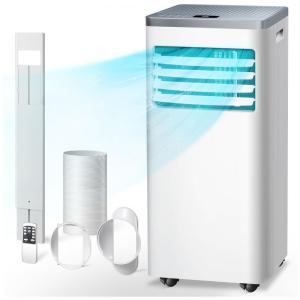 Ar Condicionado Portátil 8000 BTU com Ventilador e Desumidificador, Cobre 32 m2, 110V, R.W.FLAME, Branco