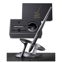 Caneta Esferográfica Executiva Vertical com Tinta e Recarga de Alta Qualidade, NOVIUM, Preto