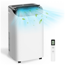 Ar Condicionado Portátil DOMANKI 14.000 BTU Refrigera até 65m², Unidade Portátil Eficiente com Controle Remoto e Kit de Instalação