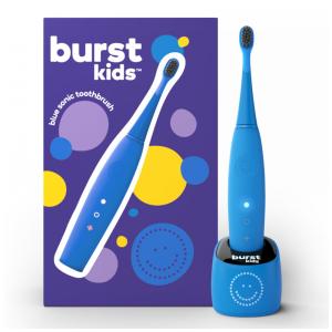kids Escova de Dentes Elétrica Ergonômica Infantil para Crianças de 3, BURST, Azul