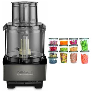Processador de Alimentos 3.3L 720W, com Potes de zenamento, 110v, CUISINART DFP14BKSY, Preto
