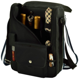Piquenique no Bolsa Térmica Para Transporte de Vinhos até 3 Garrafas, PICNIC AT ASCOT 535 L, Preto