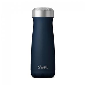 Garrafa Térmica para Água 590mL Isolada a Vácuo de Camada Tripla em Aço Inoxidável, Swell, Azul Escuro