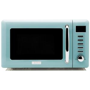 Micro ondas Retro de Bancada 19 Litros Multifuncional, 700W, 110v, HADEN 75031, Azul