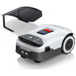 Robô Cortador de Grama ANTHBOT Genie1000 Cinza sem Fio Perimetral RTK+Visão 4 Câmeras para 2000 m², Mapeamento Automático, 20 Zonas