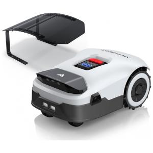 Robô Cortador de Grama ANTHBOT Genie1000 Cinza sem Fio Perimetral RTK+Visão 4 Câmeras para 2000 m², Mapeamento Automático, 20 Zonas