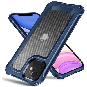 Capinha Compatível com iPhone 11 a Prova d com Vidro Temperado, TUERDAN, Azul