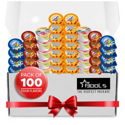 Creme Líquido para Café com 4 Sabores Variados, 100 Unidades no Total, Delight e Land Laker's Half & Half