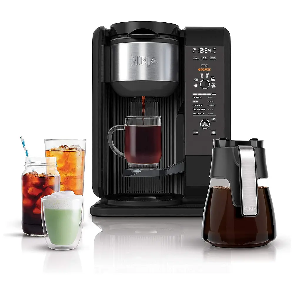 Cafeteira Elétrica Especial, faz bebidas quentes e frias, 110v, NINJA CP301, Preto