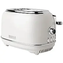 Haden 75018 Heritage Torradeira Elétrica de 2 Fatias com 6 Níveis de Tostagem, 900W 110V, Branca
