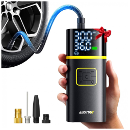 Compressor de Ar Portátil AUXITO 150PSI - Inflação Rápida em 1 Minuto - Bomba de Ar para Pneus de Carro com Medidor de Pressão