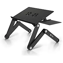 Suporte Ergonômico Laptop Dobrável Ajustável, 50 PWR 408 PWR50 754520, Preto