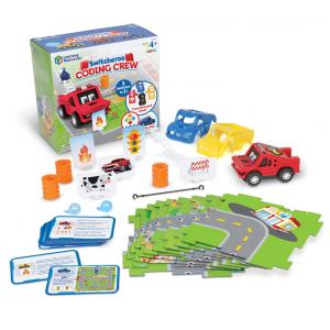 Kit de Aprendizagem STEM 46 Peças Brinque de Codificar e Resolva Problemas, Idade Rec 4 a 6 Anos, LEARNING RESOURCES, Vermelho