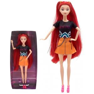 Boneca Demon Hunters de 29 cm- Novidade de 2025, Ideal para Crianças, com Cabelo Vermelho,Yewmow