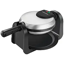Máquina de Waffle, Aço Inox, 800W, 110v, BLACKDECKER WM1404S, Prateado