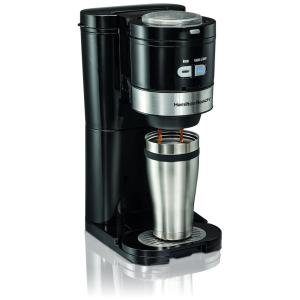 Cafeteira Elétrica Programável, Moer e preparar um único serviço, HAMILTON BEACH 49989