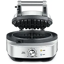 Máquina de waffles sem bagunça, aço inoxidável escovado, BREVILLE BWM520XL, Cinza
