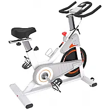 Bicicleta Ergométrica com Assento e Guiador Ajustáveis, Branca, ADVENOR, Branco