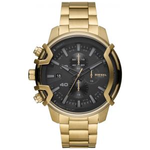 Relógio Masculino Analógico de Quartzo com Pulseira em Aço Inoxidável e Cronógrafo, Diesel DZ4522, Dourado