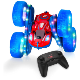 Carrinho de Controle Remoto 360 de Rotação com Luz LED, Off Road, FORCE1, Vermelho