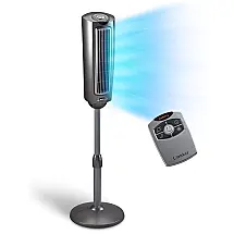 Ventilador de Torre 3 Velocidades, com Controle Remoto e Display LED, Silencioso, 110V 47W, LASKO 2535, Cinza