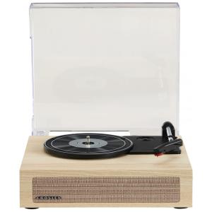 Toca-discos Crosley CR6042ANA Scout 3 Velocidades com Bluetooth e Alto-falantes Integrados, Natural