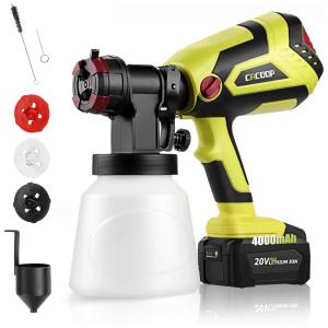 Pistola de Pintura Pulverizadora 950mL, CACOOP, Verde